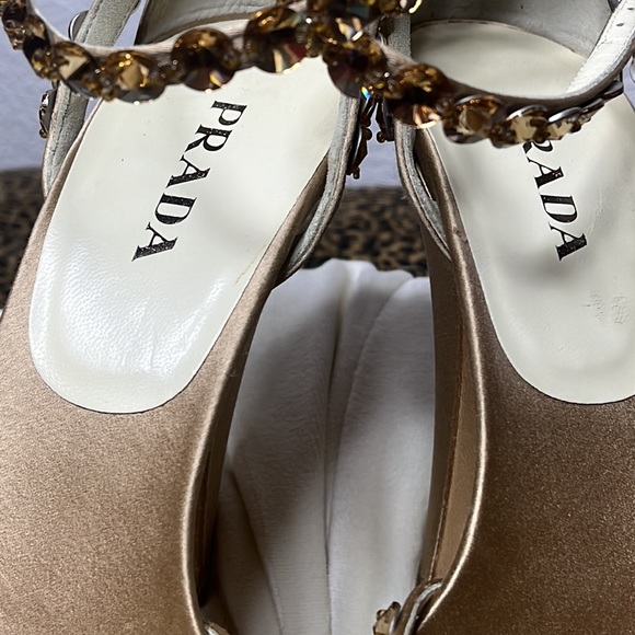 PRADA Satin Crystal Heels - Picture 2 of 11